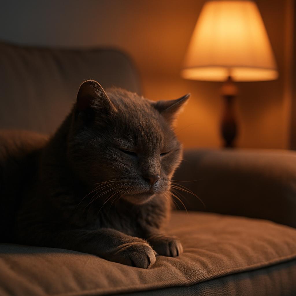 Making evenings cozy for your senior cat