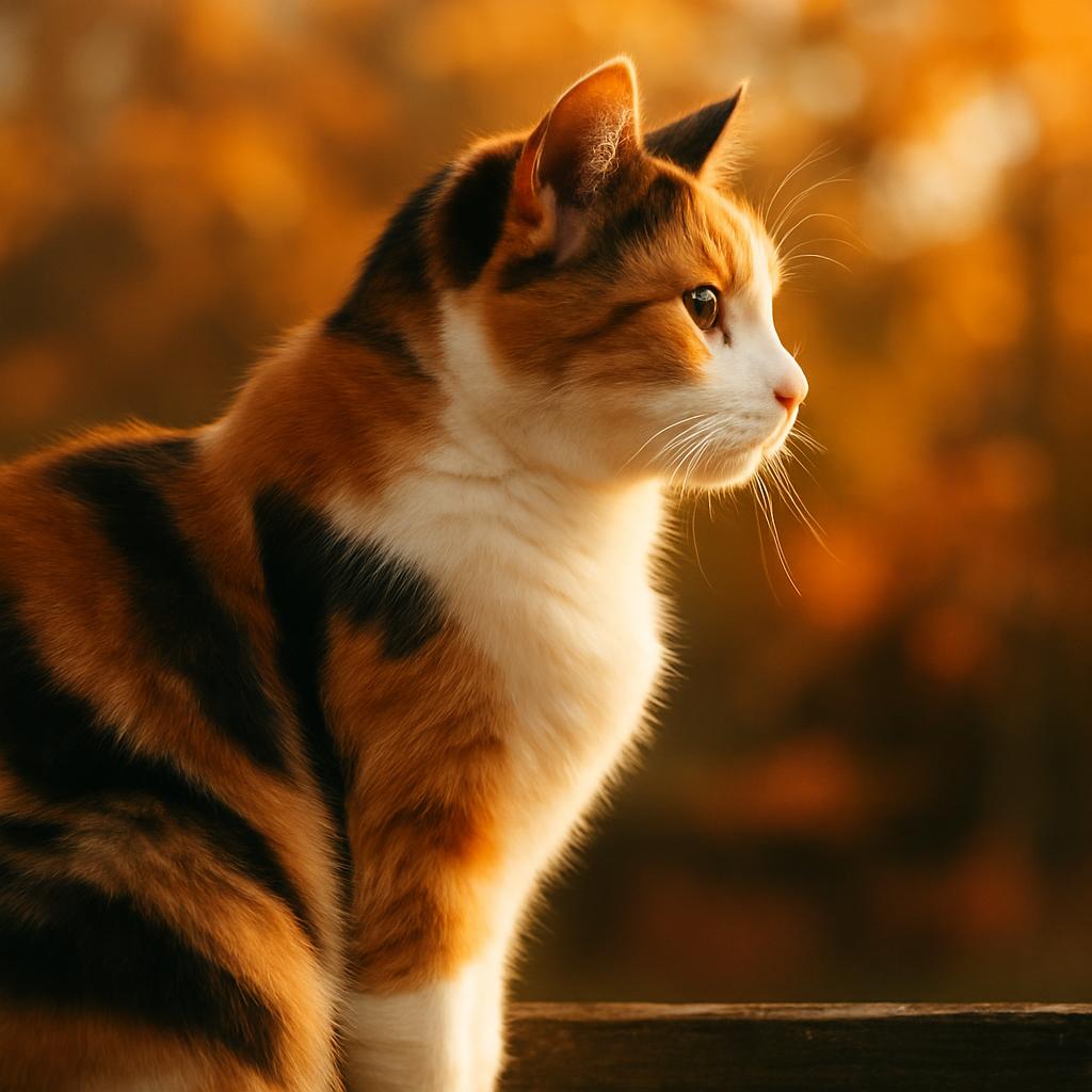 Keeping your cat safe and happy while outdoors in fall